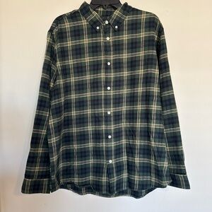 Classic Plaid Button-Down Shirt for Men